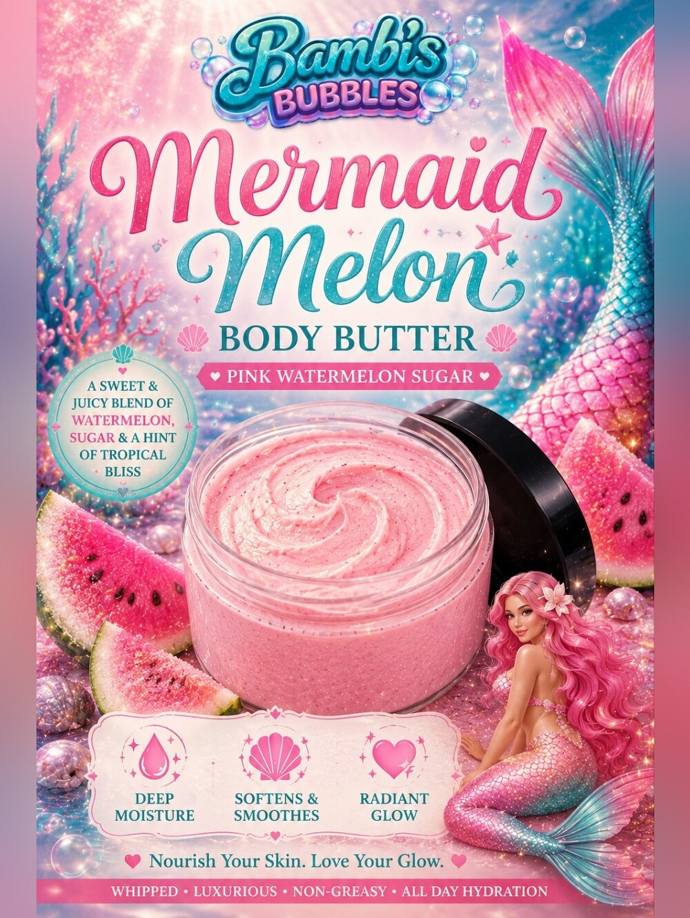 Low Stock! 4oz Summer Triple Body Butter Assorted Scents Available - Picture 7 of 15